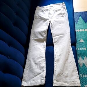 White Flared Pants